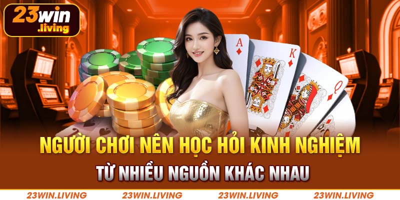 Người chơi nên học hỏi kinh nghiệm từ nhiều nguồn khác nhau